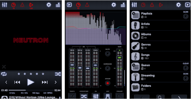 Neutron Music Player App for Android