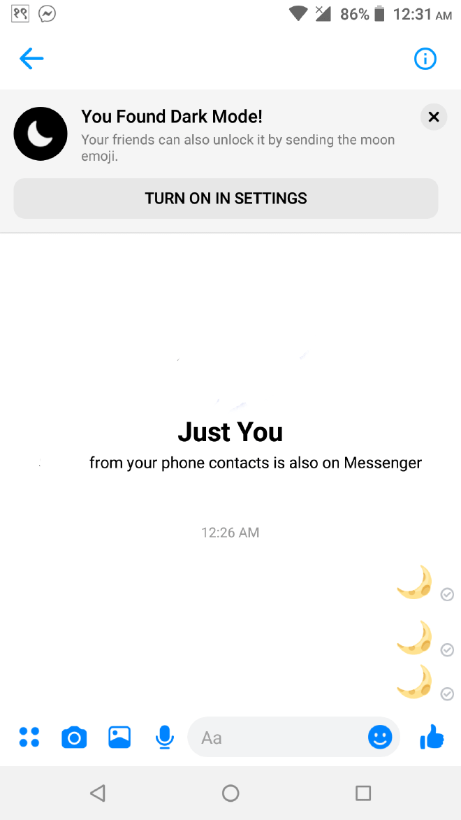 Send Crescent Moon Emoji