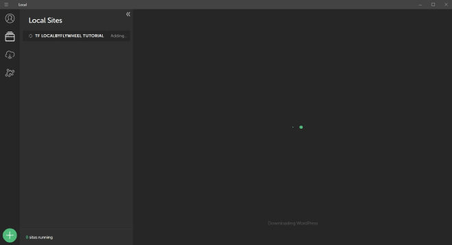 Downloading WordPress in Local by Flywheel