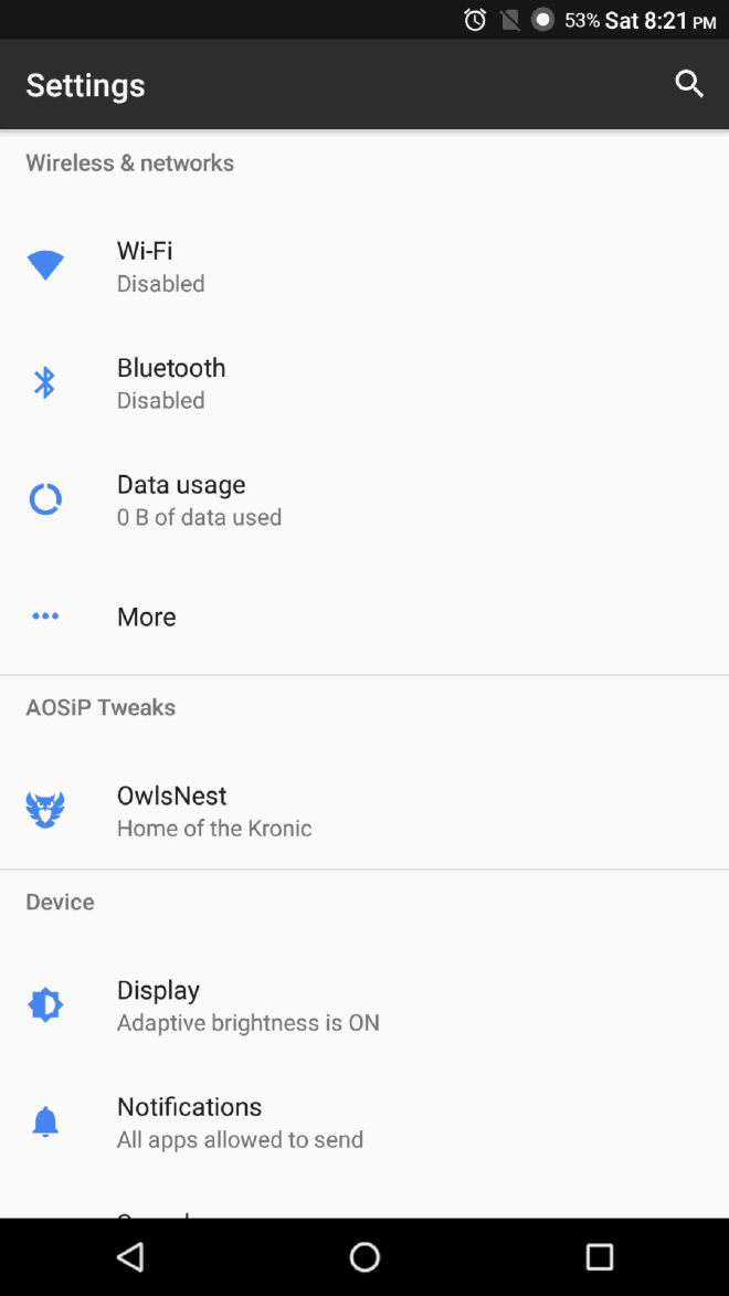 AOSiP ROM Screenshot1