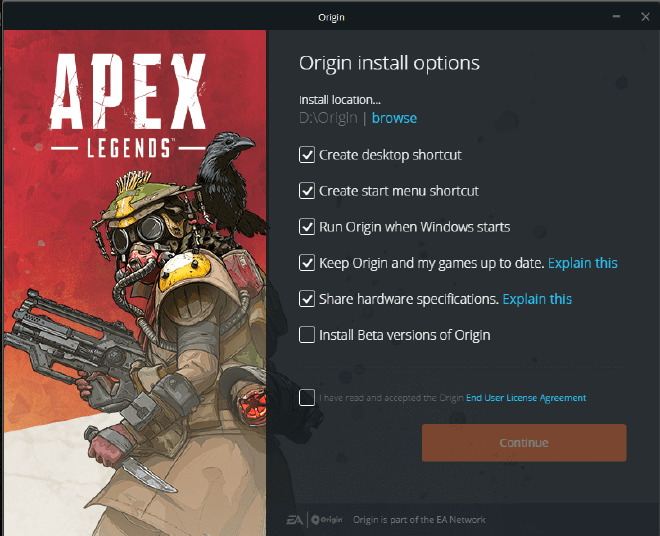 Apex Legends Installer Origin 2