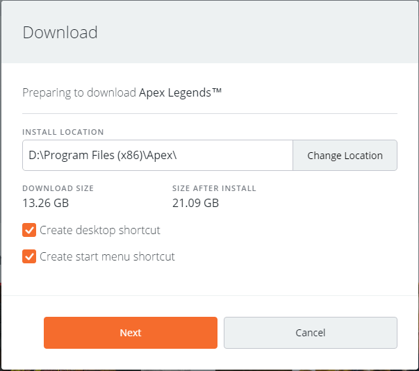 Origin Launcher Apex Legends Installation 2
