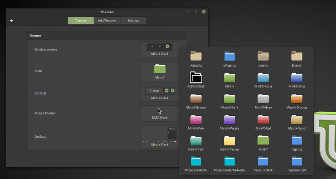papirus icons in themes