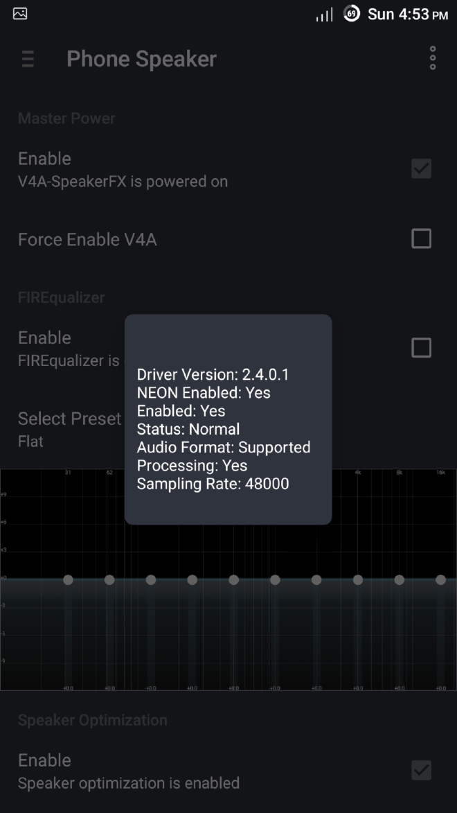Viper4Android Driver Status