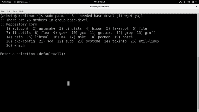 install yaourt arch linux