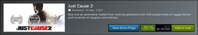 Just Cause 2 Sale