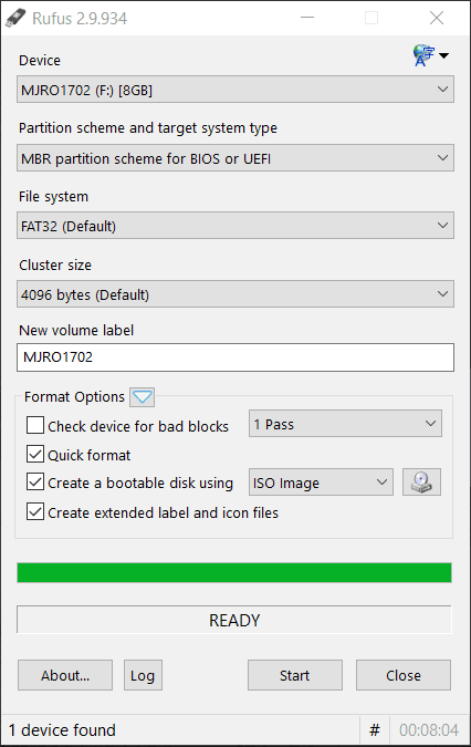 Manjaro Bootable Rufus