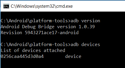 adb nexus 5x