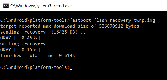 installing twrp recovery on nexus 5x