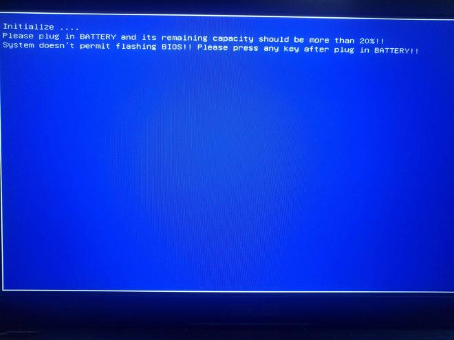 ASUS ERROR BIOS UPDATE